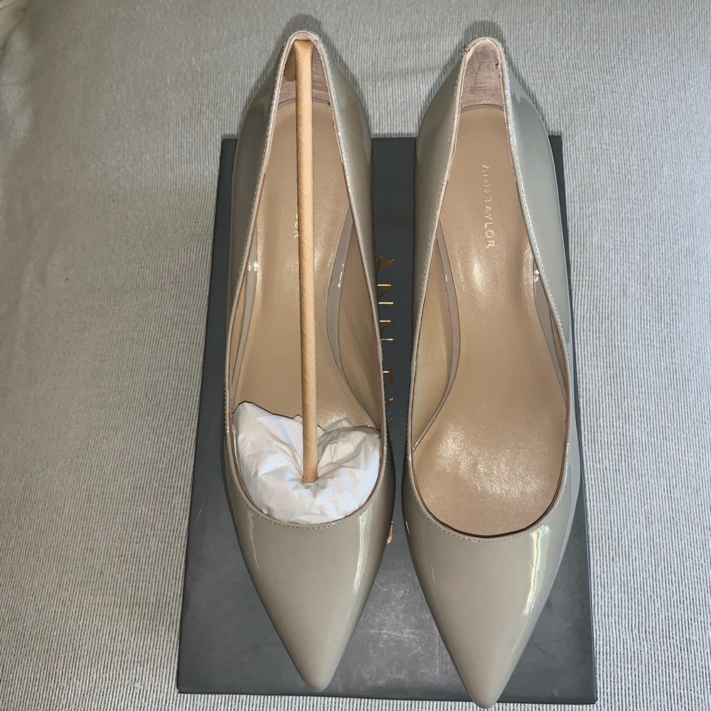 Grey Patent 3 Inch Heels